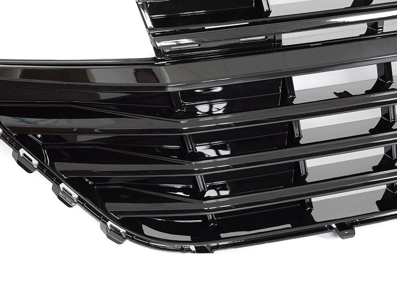 Volkswagen T6.1 frontgrill glossy svart med logofeste GRVW34 produktbilde