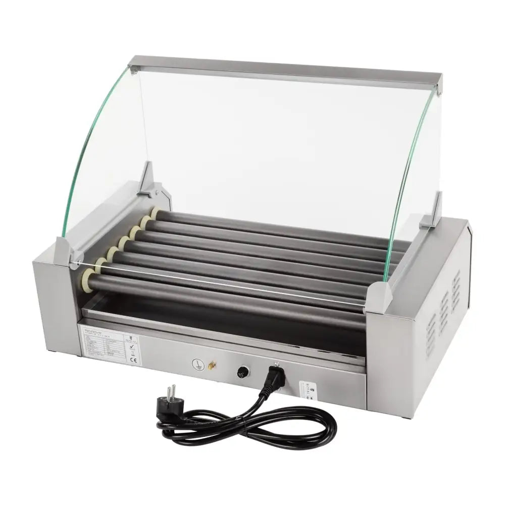 Grillrulle med Glasslokk og Teflon-ruller 7t