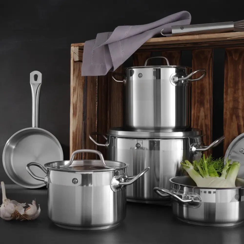 Gryte Profi Line med Lokk 15 l ø 320 x 190 h - Hendi 831601