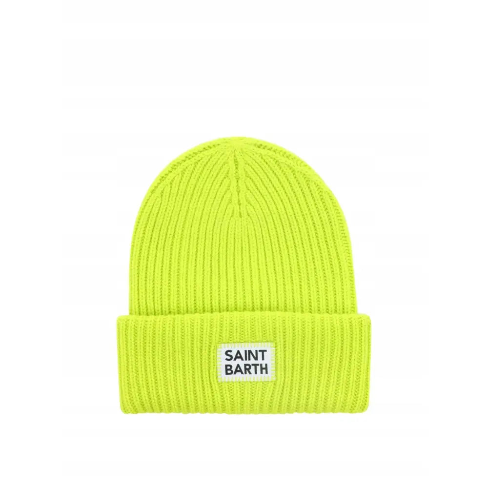 Gul Mc2 Saint Barth Ribbet Ull Kasjmir Lue One Size