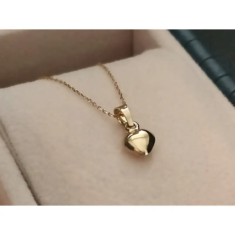 Gavesett Dame - Smykkesett i 333 Gull med Hjerte Kjede