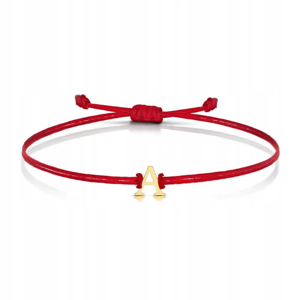 Armbånd Dame - Gullarmbånd med Charms og Bokstav a