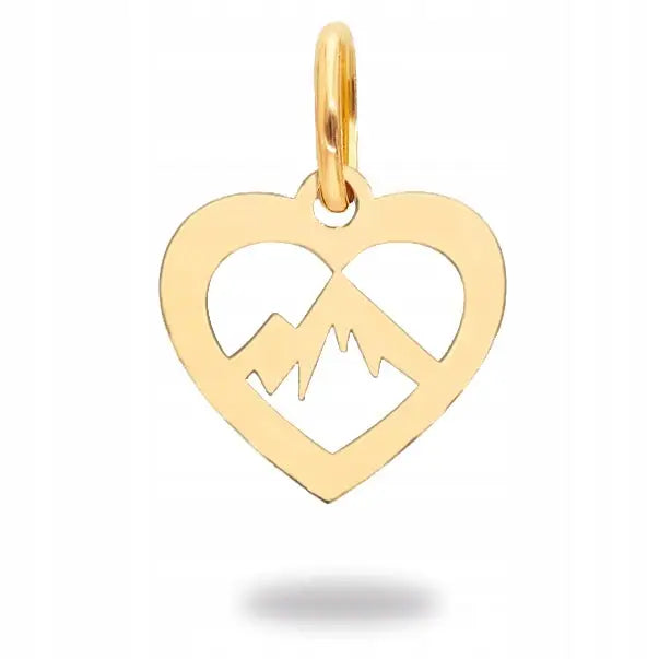 Charm Hjerteanheng - 14k Gull 15 Mm til Kjede