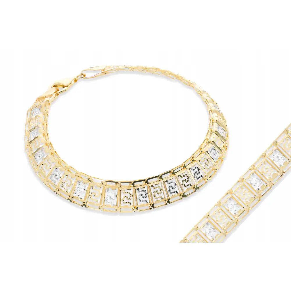 Armbånd Dame i Gull 585 med Charms - Elegant 20 Cm