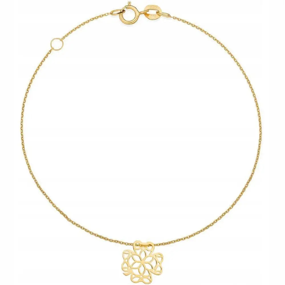 Armbånd Dame med Charms - Justerbart Gullarmbånd 17-19 Cm