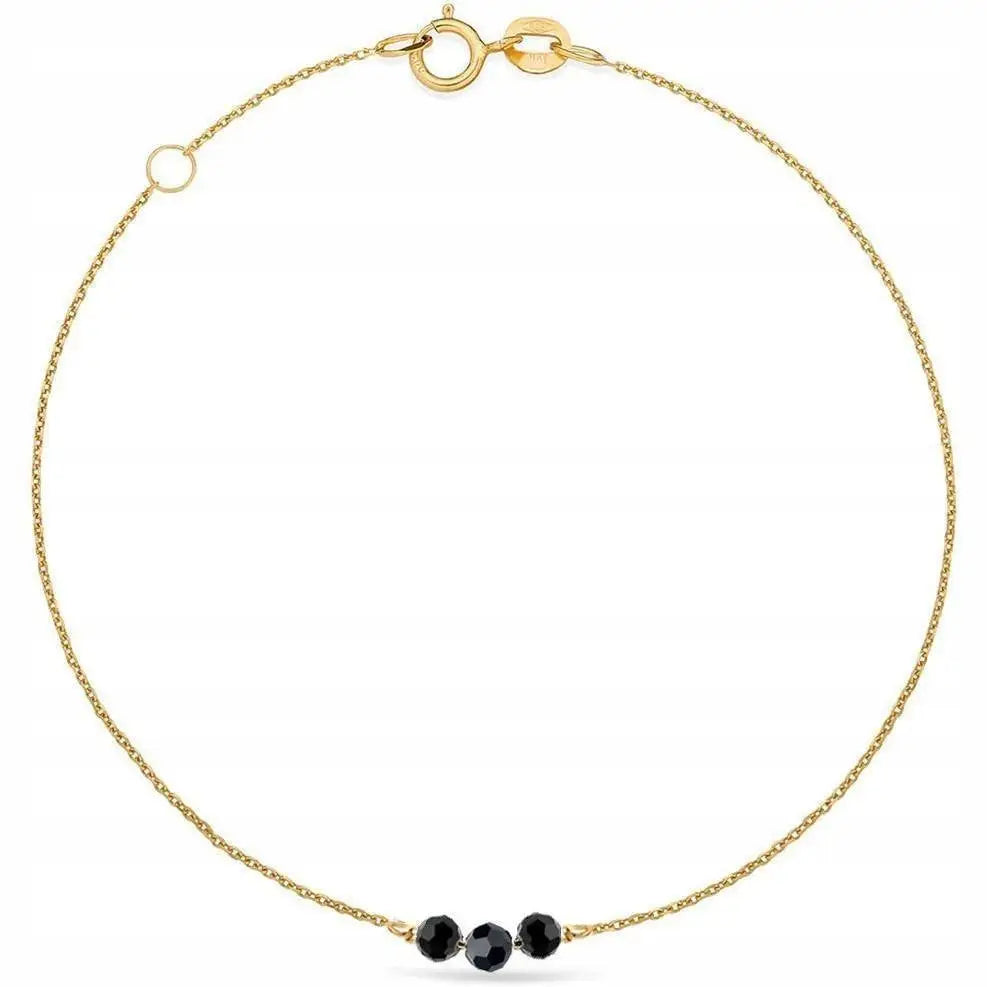 Armbånd Dame med Charms - Gull Ankerkjede 19 Cm