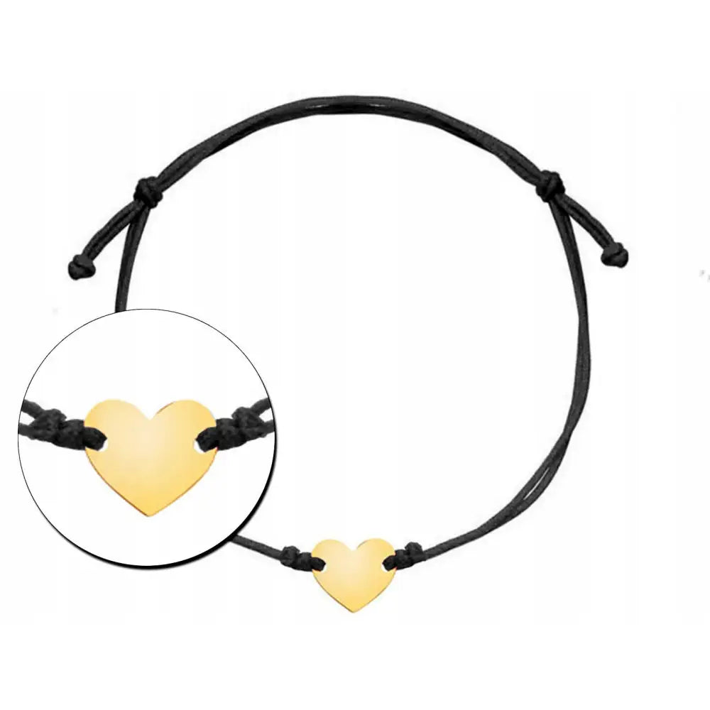 Armbånd Dame: Justerbart med Gullhjerte og Charms