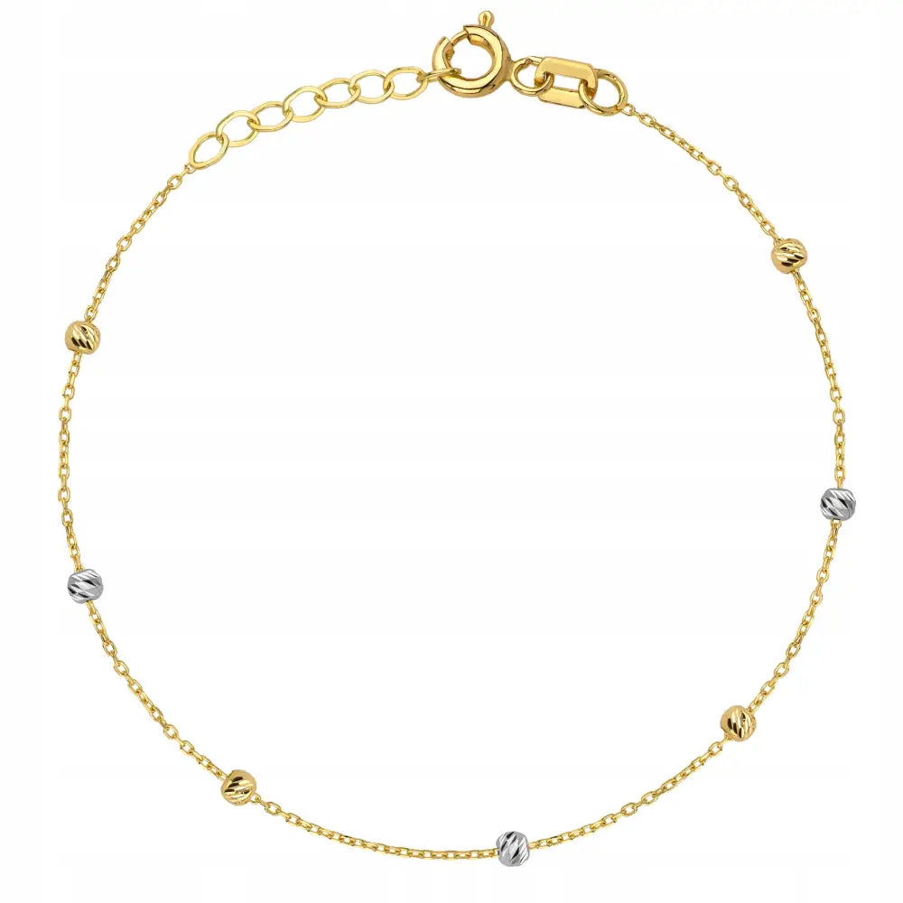 Armbånd Dame i Gull med Charms Justerbart 17-19 Cm