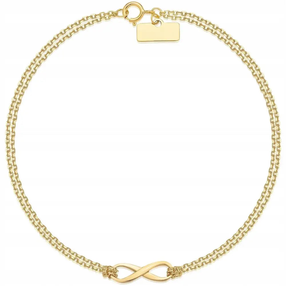 Armbånd Dame - Gullarmbånd med Charms 14k 19 Cm