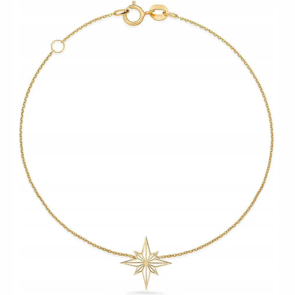 Armbånd Dame med Charms - Justerbart 14k Gullarmbånd