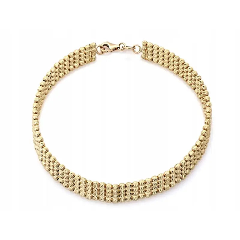 Armbånd Dame i Gull med Diamanter - 19 Cm