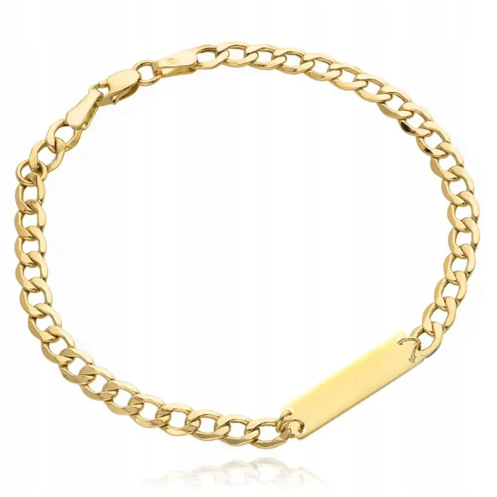 Armbånd Dame Gull med Charms - 18 Cm Panserlenke