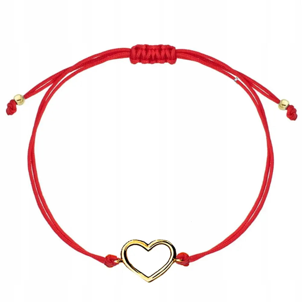 Armbånd Dame Gull 585 med Hjerteanheng og Charms