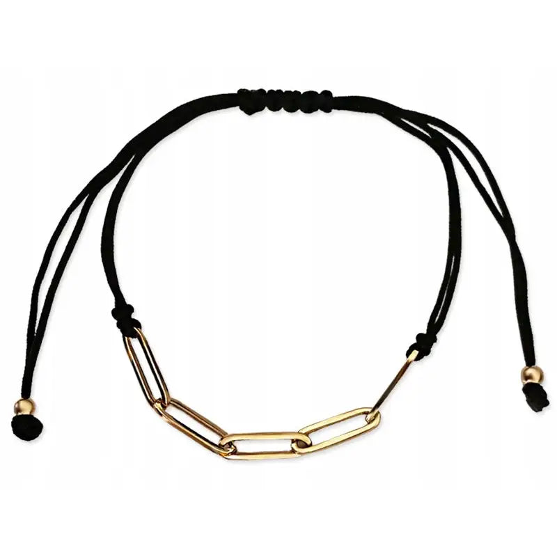 Armbånd Dame Gullarmbånd 585 - Justerbar Lengde med Charms