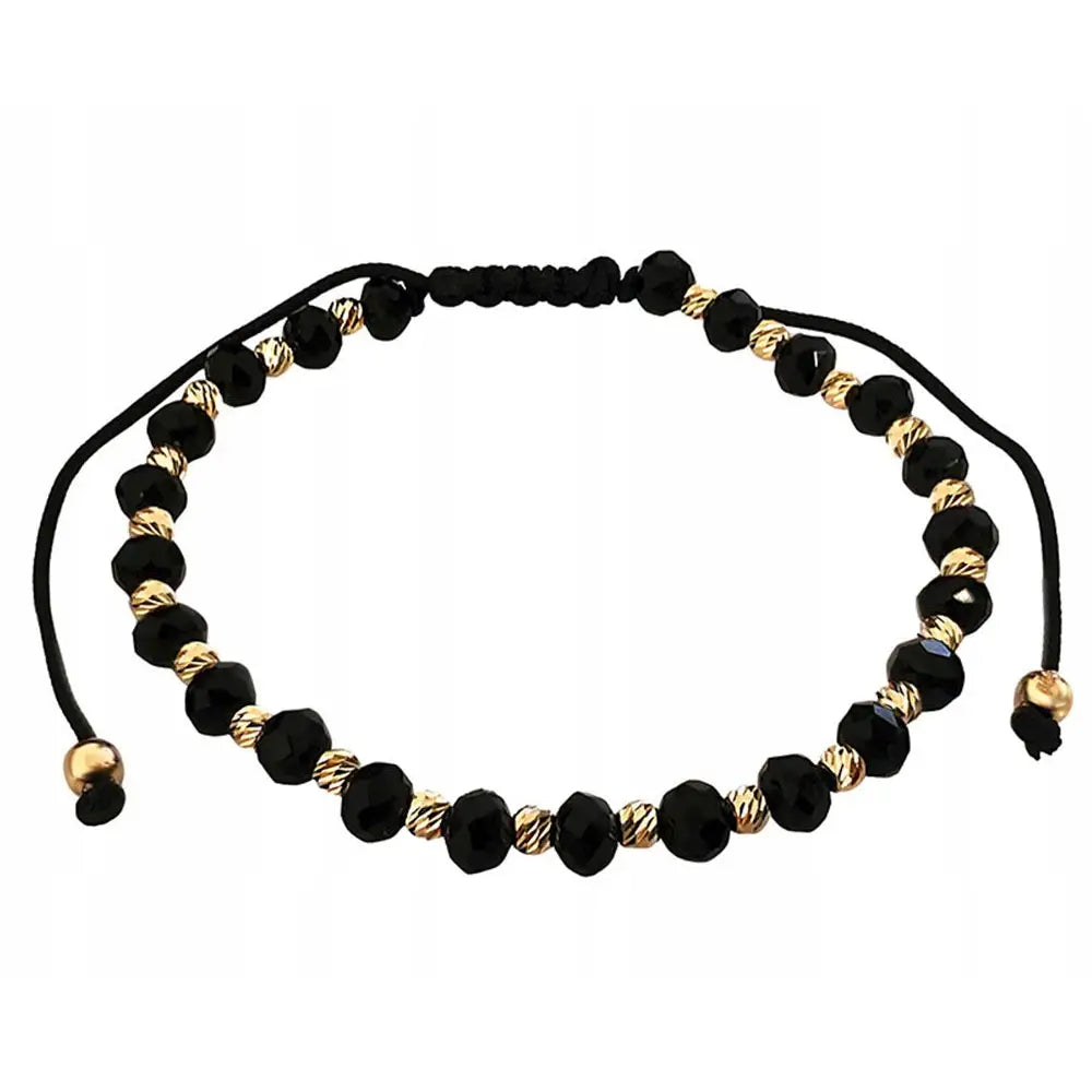 Armbånd Dame i Gull med Zirkonia og Justerbar Lengde