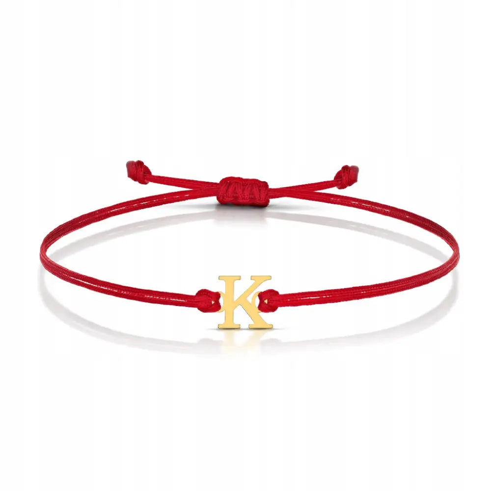 Armbånd Dame med Bokstav k 585 - Gull Gravering 0,10g