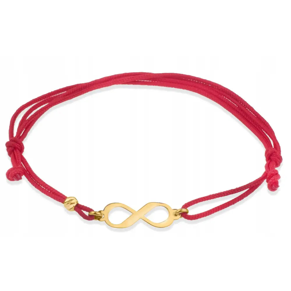 Armbånd Dame i Gult Gull 585 med Justerbare Charms