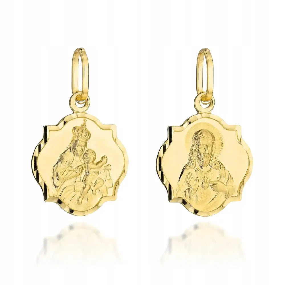 Hjerte Medaljong Smykke - Diamantsnitt 12,5 Mm x 12,5 Mm