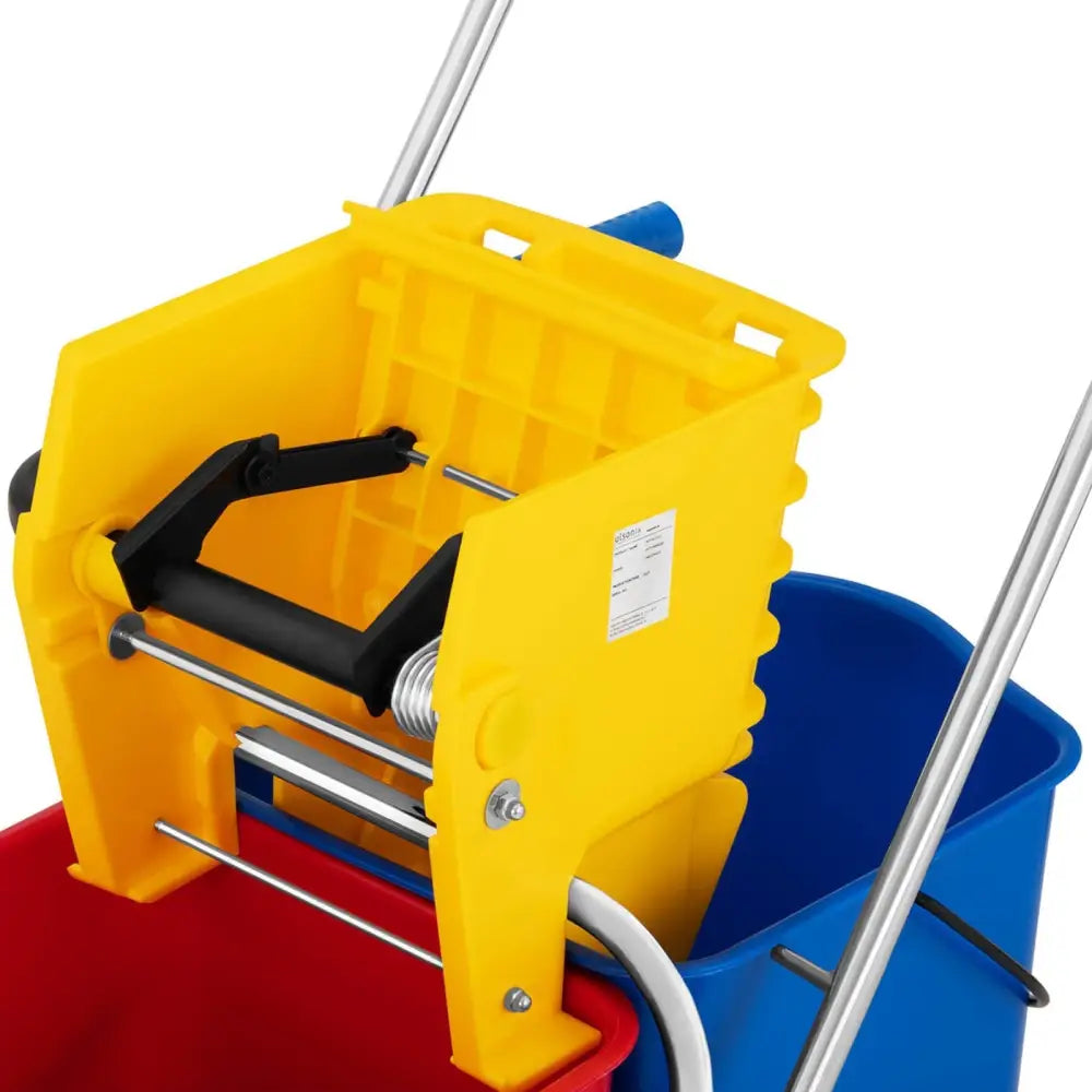 Gulvvasker med Moppepress og To Bøtter 2 x 24 l