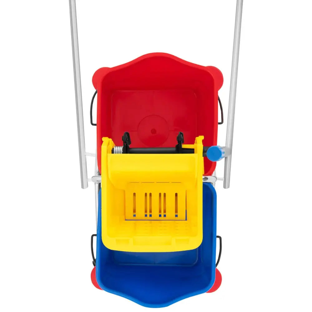 Gulvvasker med Moppepress og To Bøtter 2 x 24 l