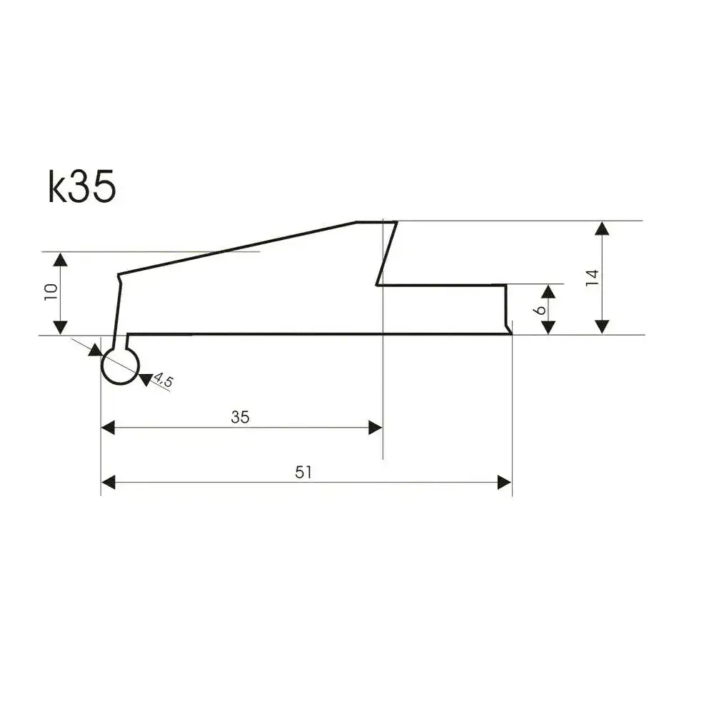 Gummi Skjermbreddere - 35mm