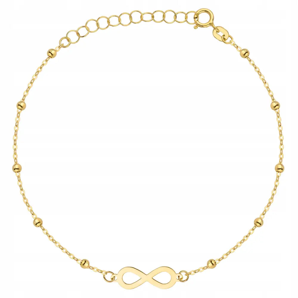 Armbånd Dame med Kuler og Uendelighet Gravering