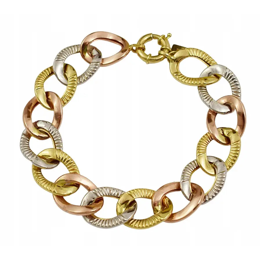 Armbånd Dame i 14k Gull med Charms og Gratis Gravering