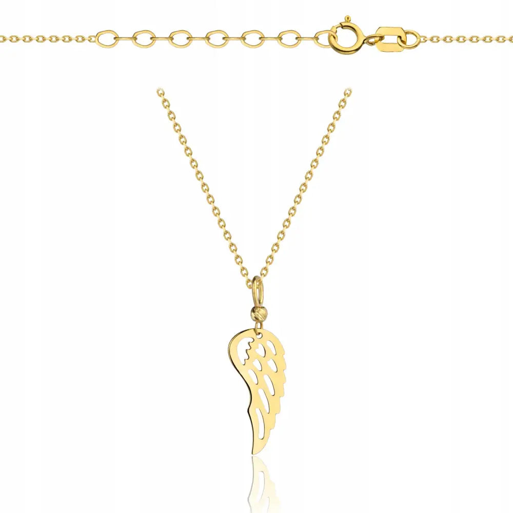 Gullsmykke Kjede 333 Englevinge Perler i Eske