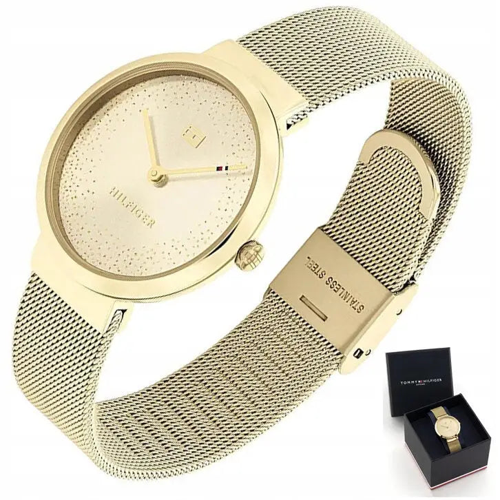 Gyllen Elegant Delikat Dameklokke Tommy Hilfiger 1782487 - Libby