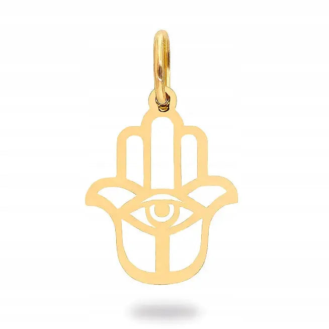 Charm Fatimas Hånd 14k Gull Kjede - 19 Mm 0,20-0,25 g