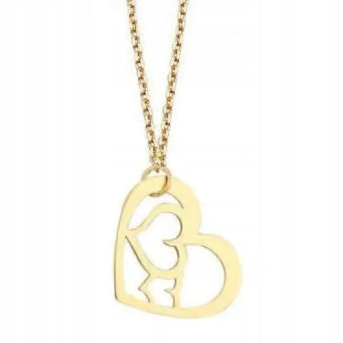 Gullsmykke Kjede med Stjerner og Hjerter til Dame