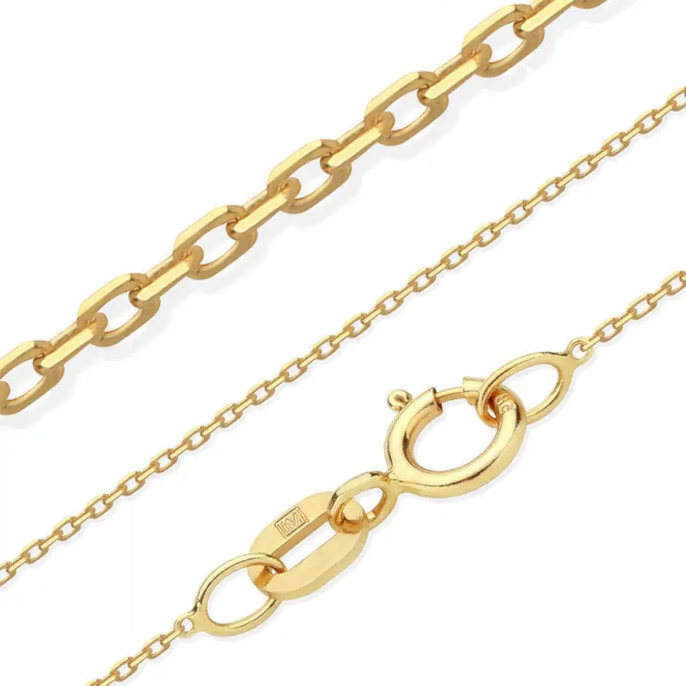 Gullsmykke Halskjede 333 Anker Diamantslipt 45 Cm