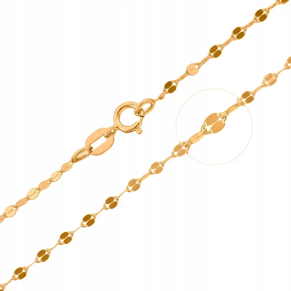 Gullsmykke Halskjede 333 Karat Originalt Mønster 45cm