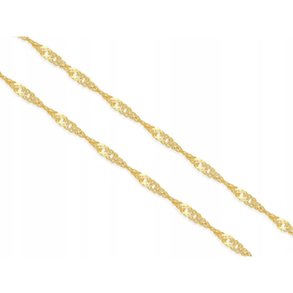 Gullsmykke Halskjede 333 Sterk Singapore 42cm 0,58g