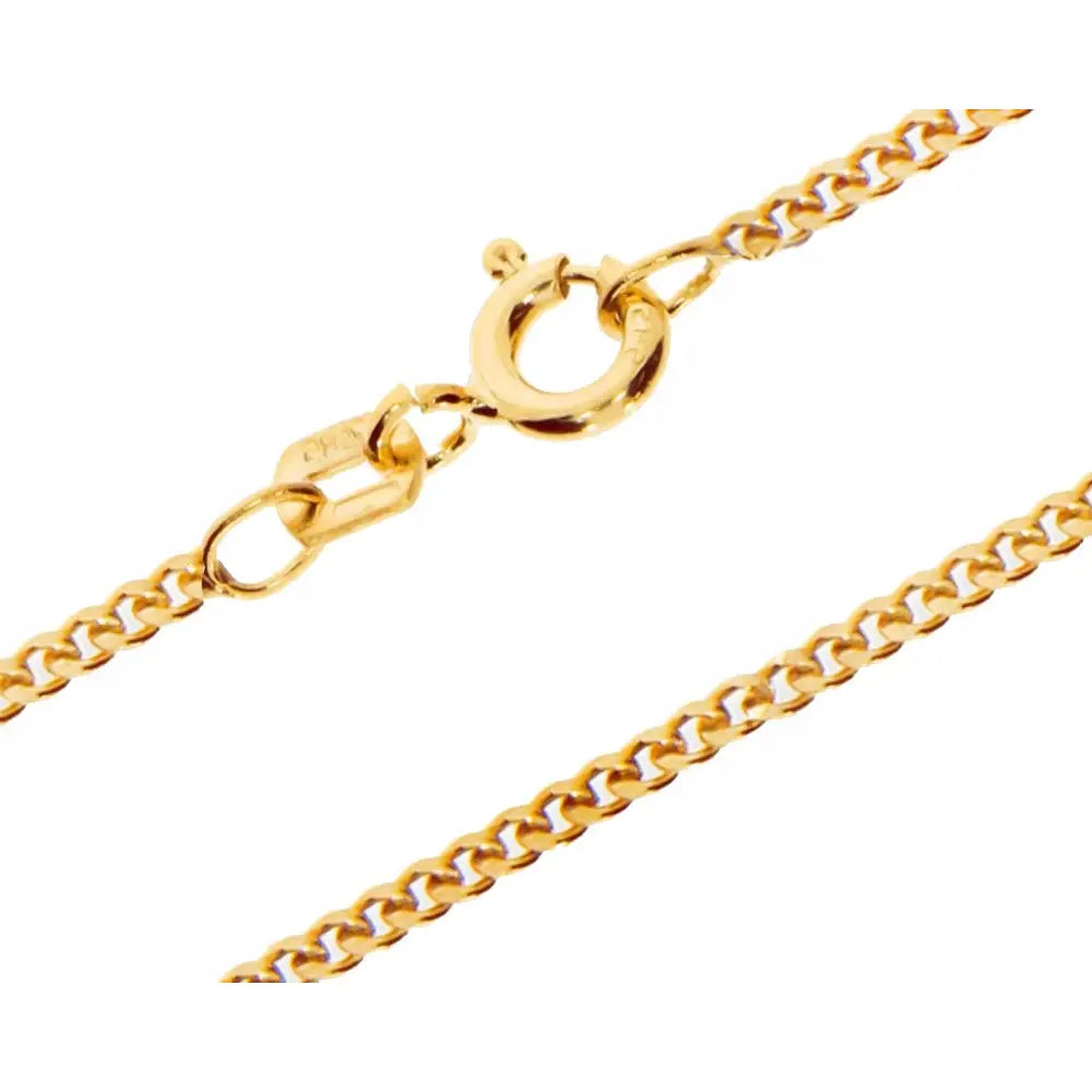 Gullsmykke Halskjede 585 Gult Gull Panzer 50 Cm