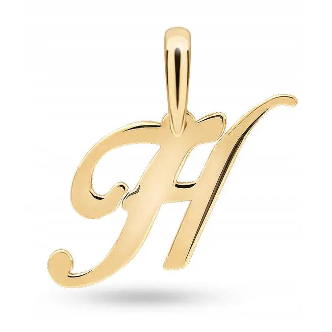 Charm Kjede med Gyllen Moteanheng Bokstav h
