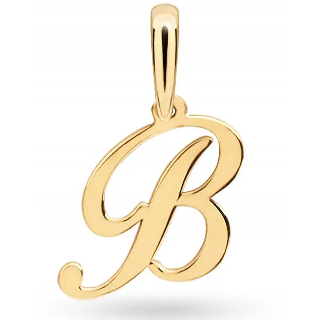 Charm Kjede med Gyllen Moteanheng Bokstaven b