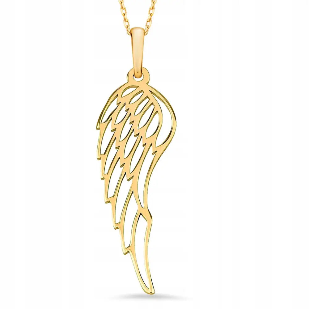 Charm Englevinge Gullanheng - 14k 585 Gull - 2,5 Cm