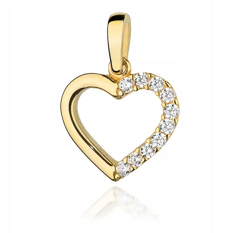 Øredobber Gull 8k med Cyrkoner 11x15mm 0,30-0,45g