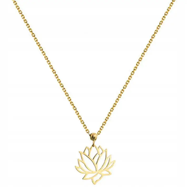 Gullsmykke Kjede 333 Lotusblomst til Dame