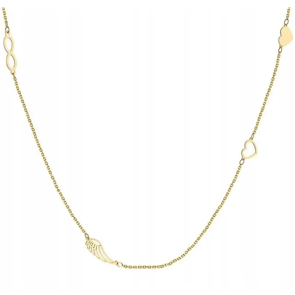 Gullsmykke Kjede 333 Celebrytka med Vinge