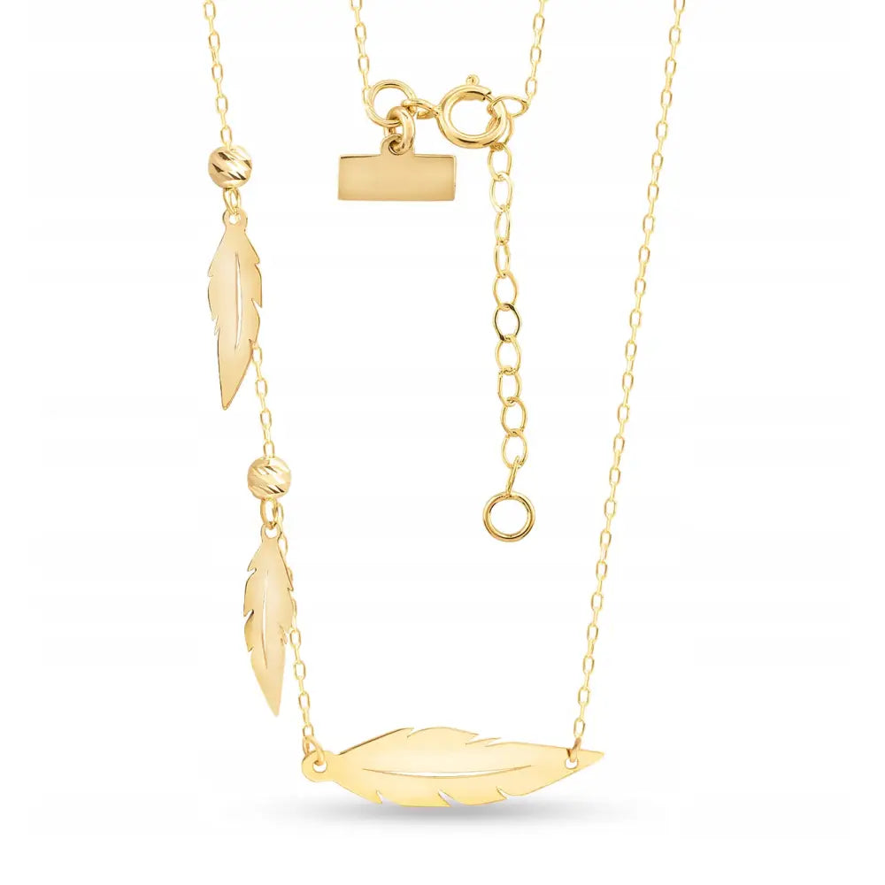 Gullsmykke Kjede med Stjerner og Fjær til Dame