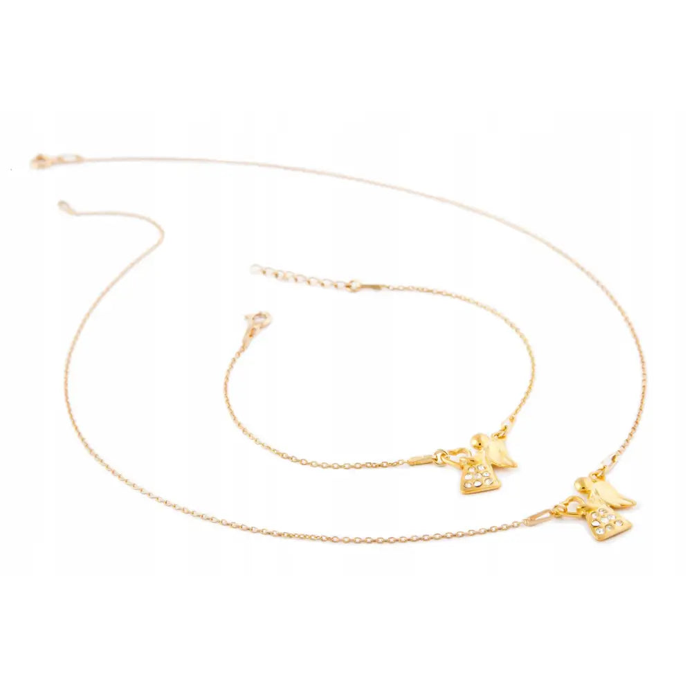 Gavesett Dame - Smykkesett med 925 Sølv og Swarovski Krystal