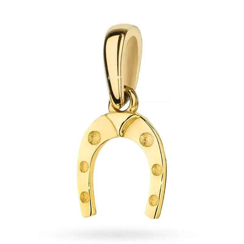 Gullsmykke: Elegant 14k Gullanheng 13mm Høyde