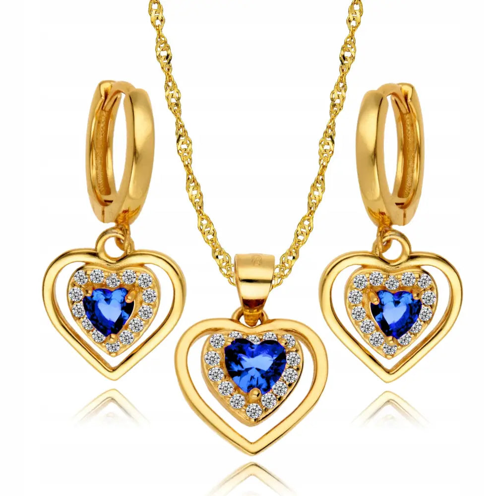 Gavesett Dame - Smykkesett 925 Sølv med Kjede og øredobb