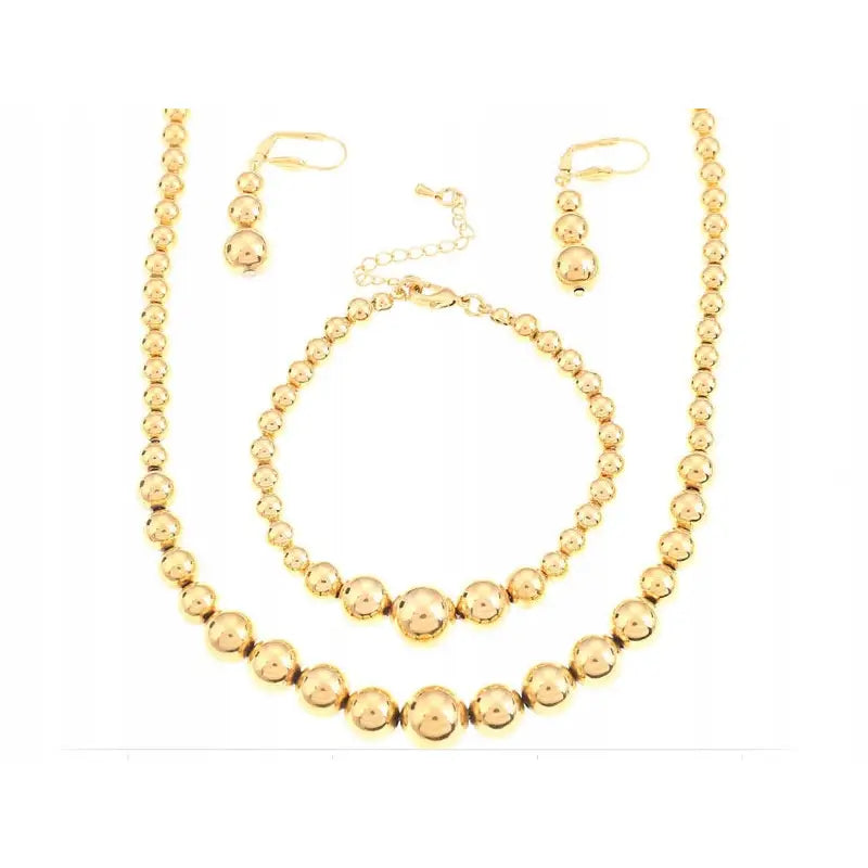 Gullsmykke øredobber Månesten - Halskjede og Armbånd i Gullton