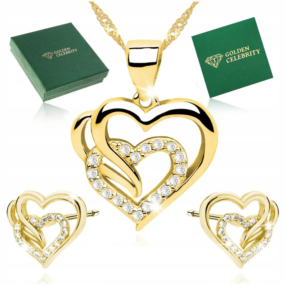 Gullsmykke Kjede 925 Sølv med 14k Gullbelegg 55cm