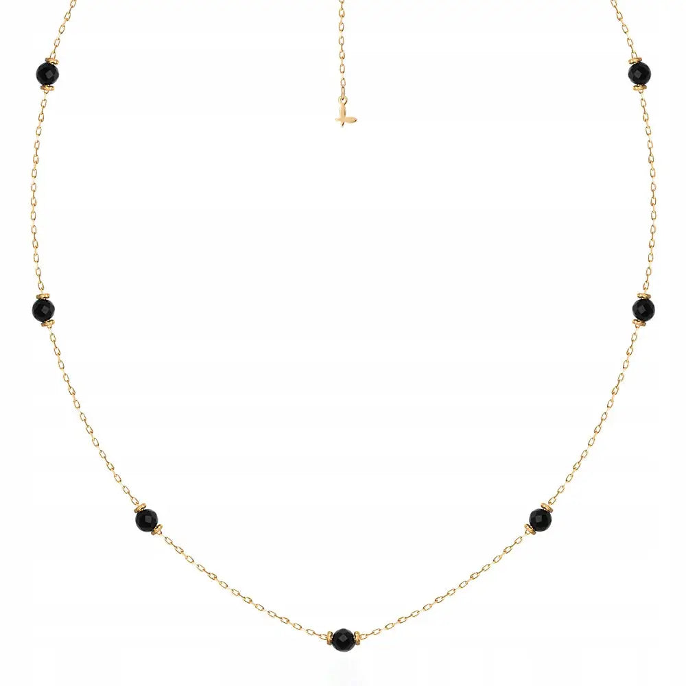 Gullsmykke Kjede i Gull med Spinelstein til Dame