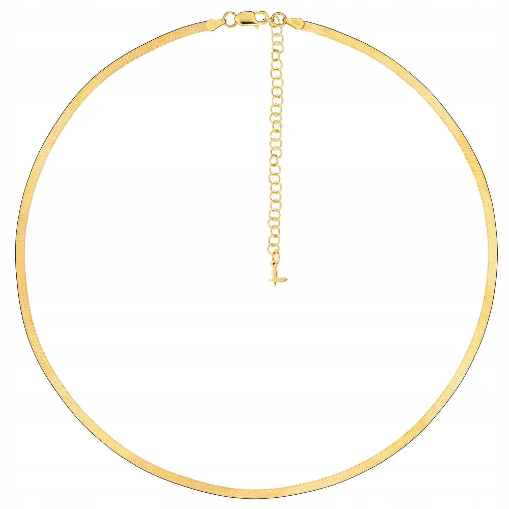 Gullsmykke Kjede i Sølv med Bånd 40 Cm + 7 Cm Sadva