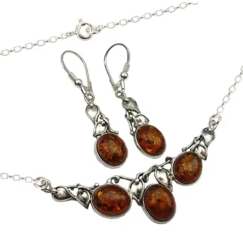 Gavesett Dame - Sølv Smykkesett 925 Sterling Sølv